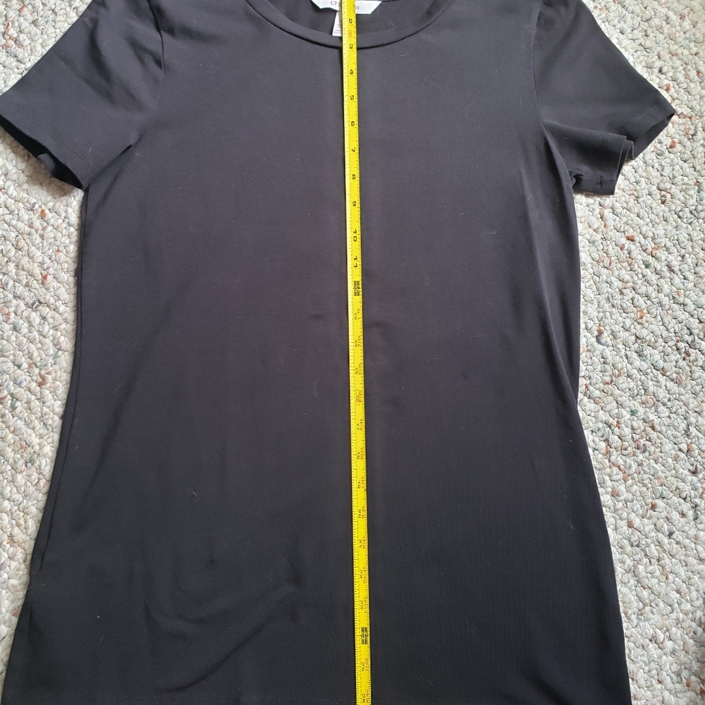 LTS basics black tee, size medium